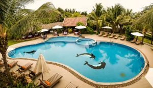 Mẫu thiết kế hồ bơi resort đạt chuẩn giá tốt